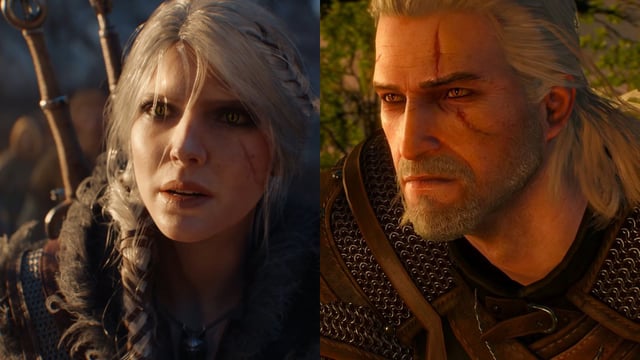 Ciri in The Witcher 4 and Geralt from The Witcher 3