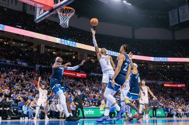 MVP favorite Shai-Gilgeous Alexander and the Thunder are heavily favored -- both in Game 1 of the Western Conference Finals and in the series -- against the Anthony Edwards-led Timberwolves.