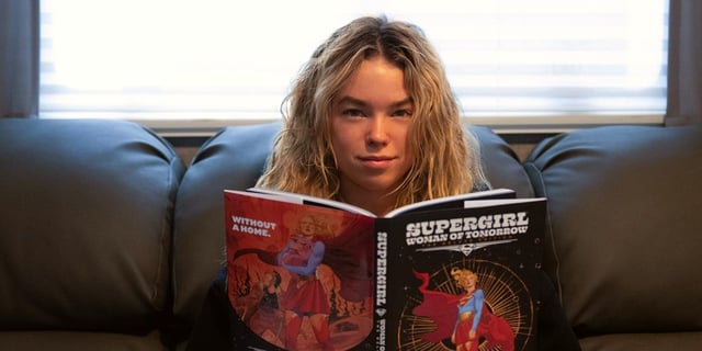 Milly Alcock behind the scenes of Supergirl: Woman of Tomorrow