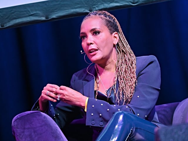ATLANTA, GEORGIA - NOVEMBER 02: Keisha Lance Bottoms speaks onstage during the premiere of AJC's "The South Got Something To Say" documentary screening at Center Stage Theater on November 02, 2023 in Atlanta, Georgia. (Photo by Paras Griffin/Getty Images)