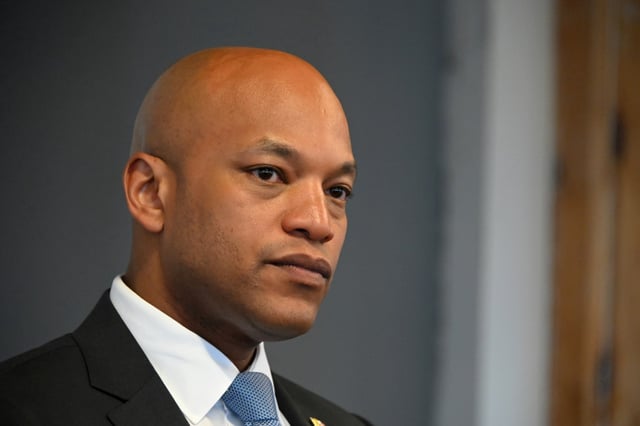Baltimore Sun Editorial Board meets with Gov. Wes Moore. (Lloyd Fox/Staff)
