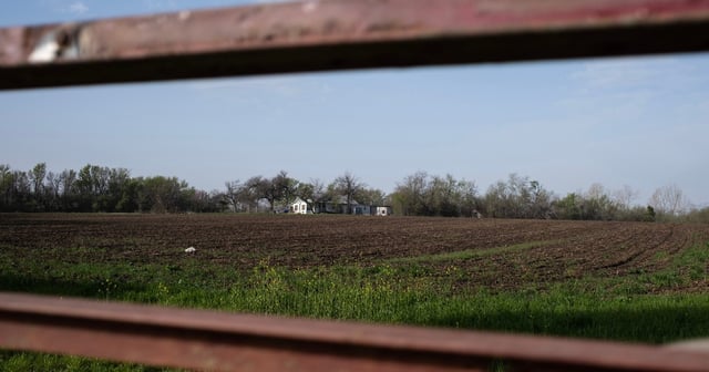 A farmhouse on U.S. Highway 190 in Milam Co. on March 16, 2025.
