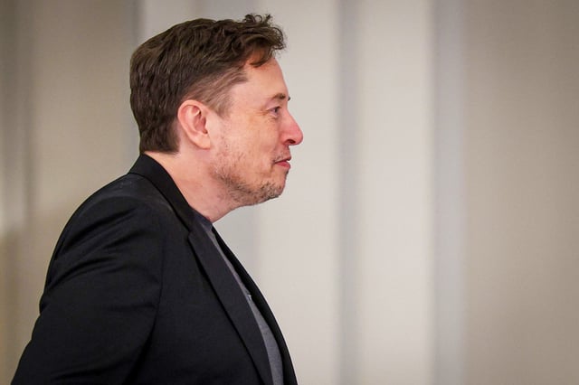 Elon Musk on May 14, 2025, in Doha, Qatar.