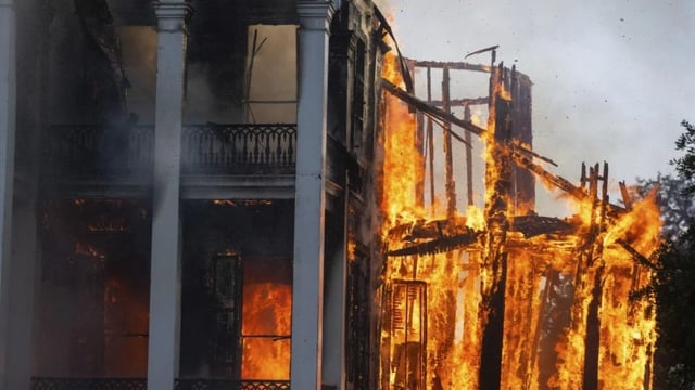 Watch: Nottoway Plantation fire unearths deep pain over enslavement of Africans