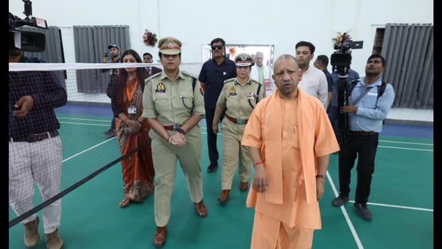 U.P. chief minister Yogi Adityanath inaugurated the newly built police lines in Kasganj on May 20. (Sourced)