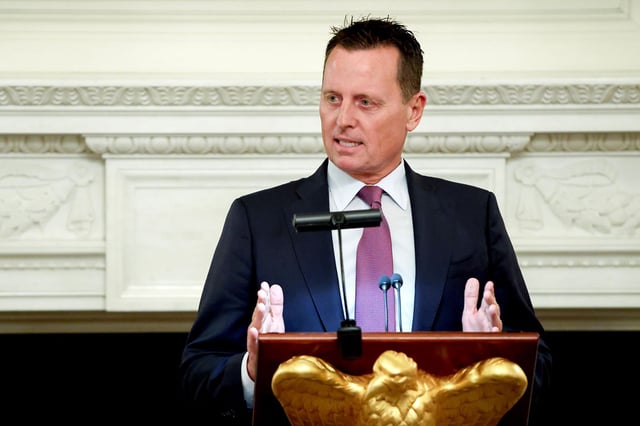 Richard Grenell, special presidential envoy for special missions of the United States, speaks during a Kennedy Center Board dinner with US President Donald Trump, not pictured, in the State Dining Room of the White House in Washington, DC, US, on Monday, May 19, 2025.