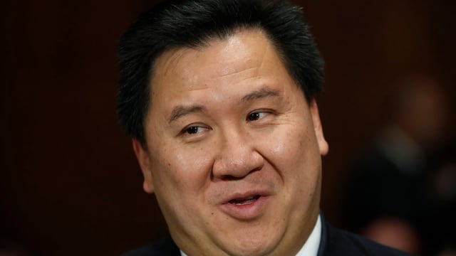Judge James Ho at a Senate Judiciary Committee hearing on nominations in Washington, Wednesday, Nov. 15. (AP Photo/Carolyn Kaster)