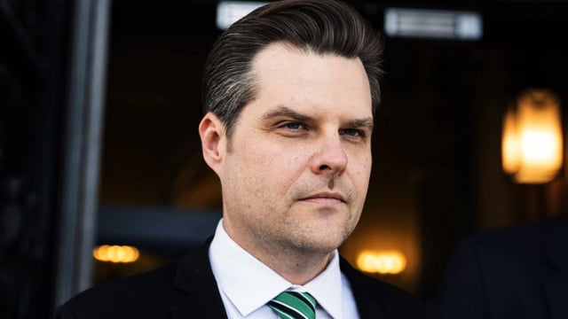Matt Gaetz at the Capitol on Feb. 15, 2024. 