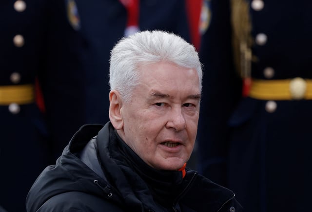 Moscow Mayor Sergei Sobyanin attends a military parade on Victory Day, marking the 80th anniversary of the victory over Nazi Germany in World War Two, in Red Square in central Moscow, Russia, May 9, 2025. REUTERS/Maxim Shemetov/File Photo