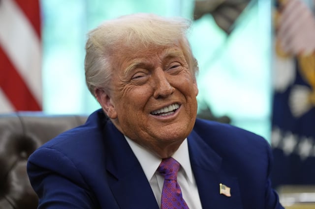 President Donald Trump speaks in the Oval Office of the White House, Tuesday, May20, 2025, in Washington. (AP Photo/Alex Brandon)