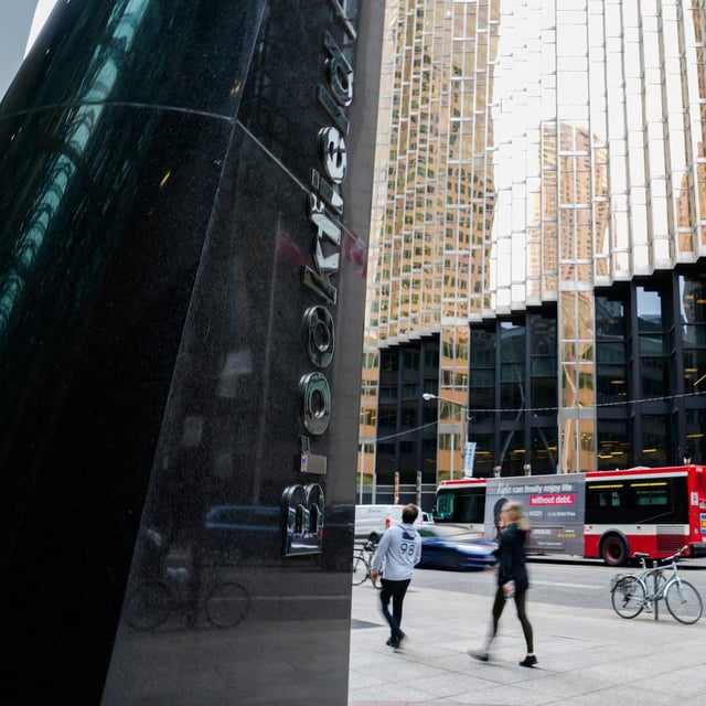 Brookfield Place signage is pictured in the financial district in Toronto, Friday, Sept. 8, 2023. T
