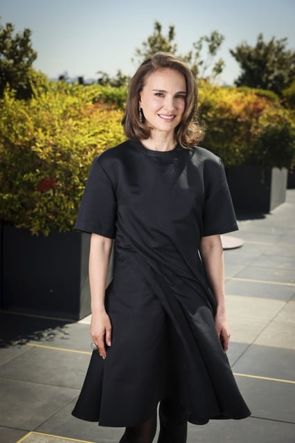 Natalie Portman poses for portrait photographs to promote the film 'Fountain of Youth' in Paris, Monday, April 30, 2025. (AP Photo/Thomas Padilla)