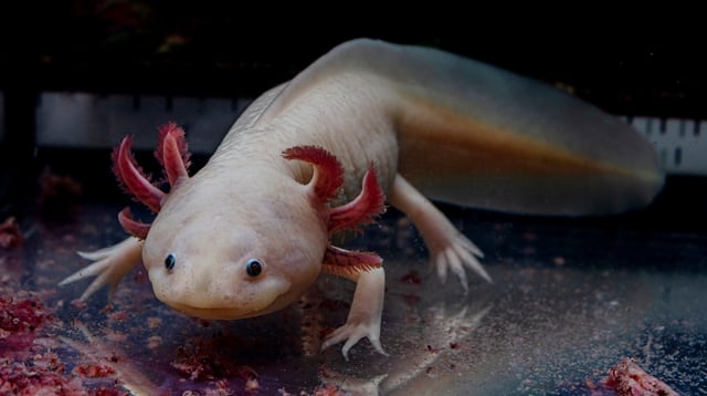 Bei Axolotl regenerieren sich verletzte Gliedmaßen und Organe vollständig. © Iva Dimova/iStock