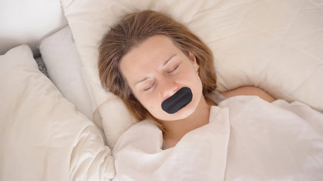 Multiple previous studies indicate mouth taping isn't very helpful, and may actually be dangerous.