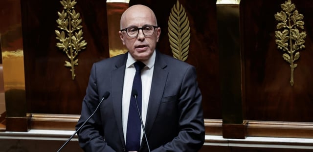 Eric Ciotti, le 31 octobre 2024 à l’Assemblée nationale, à Paris
