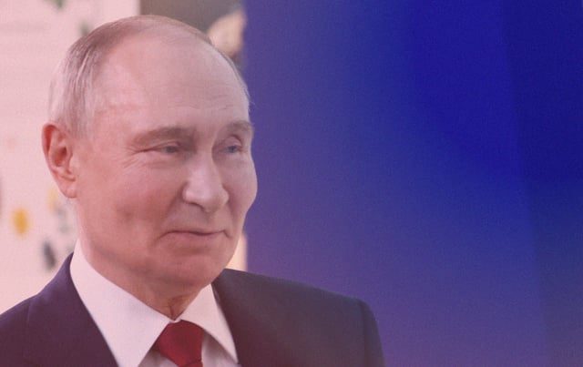 Illustration by Noah Hickey/The Dispatch (Getty Images photo of Vladimir Putin).
