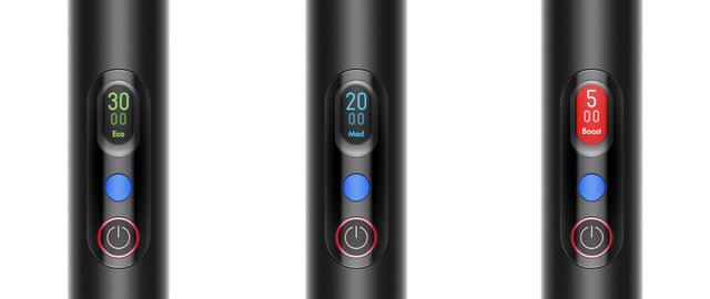 Dyson PencilVac display screen