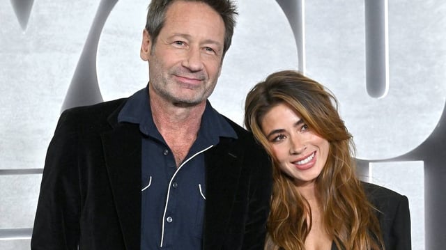 LOS ANGELES, CALIFORNIA - JANUARY 17: David Duchovny and Monique Pendleberry attend the Los Angeles Premiere of Netflix’s “You People” at Regency Village Theatre on January 17, 2023 in Los Angeles, California. (Photo by Axelle/Bauer-Griffin/FilmMagic)