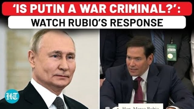 'IS PUTIN A WAR CRIMINAL?': WATCH RUBIO'S RESPONSE