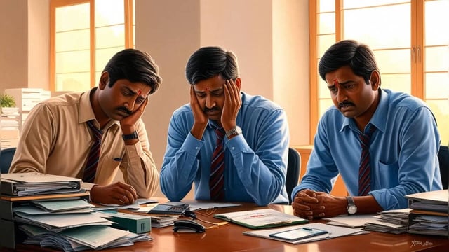 Indian Middle Class office workers