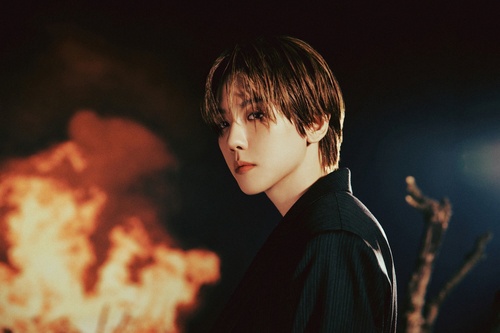 EXO's Baekhyun is seen this photo provided by INB100. (PHOTO NOT FOR SALE) (Yonhap)