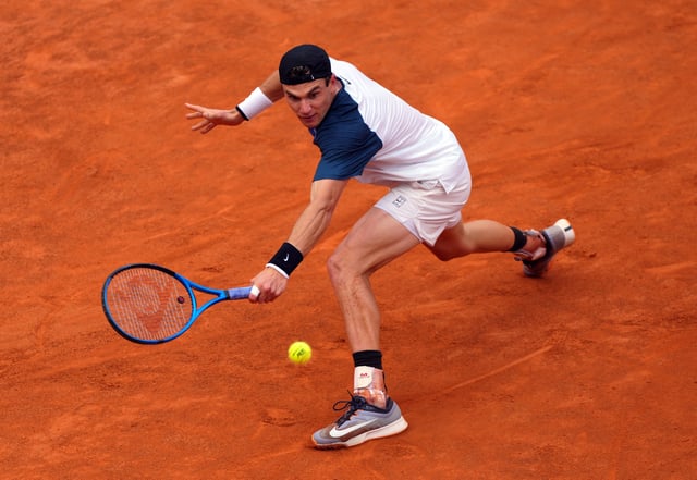Tennis - Italian Open - Foro Italico, Rome, Italy - May 14, 2025 Britain's Jack Draper in action during his quarter final match against Spain's Carlos Alcaraz REUTERS/Aleksandra Szmigiel/File Photo