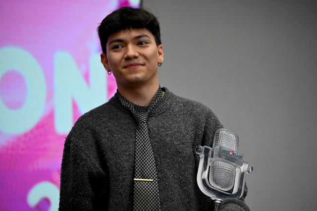 JJ, representing Austria, winner of the 2025 Eurovision Song Contest, attends a press conference in Vienna, Austria, May 18, 2025. REUTERS/Elisabeth Mandl/File Photo