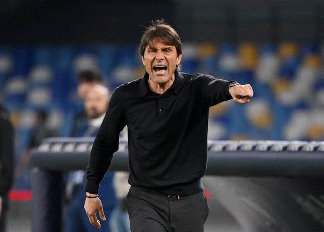 Soccer Football - Serie A - Napoli v Genoa - Stadio Diego Armando Maradona, Naples, Italy - May 11, 2025 Napoli coach Antonio Conte reacts REUTERS/Alberto Lingria/File Photo
