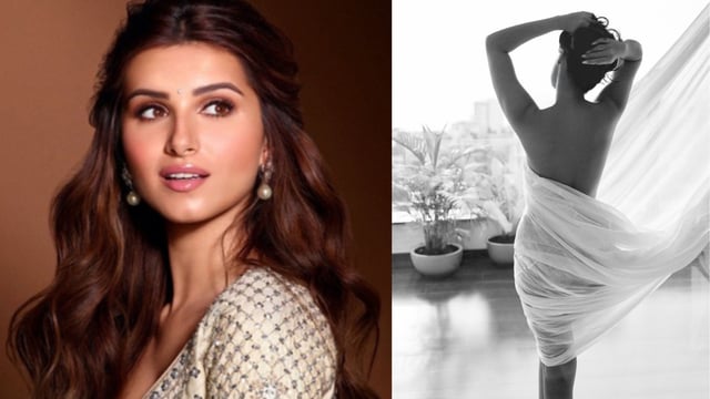 Tara Sutaria Brings Back 90s Glam With Sizzling Photoshoot; Dons A Sheer Drape: Inspired By Grainy Black And White...