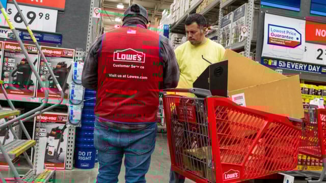 Lowe&#39;s has seen a particular type of customer spending decline. 