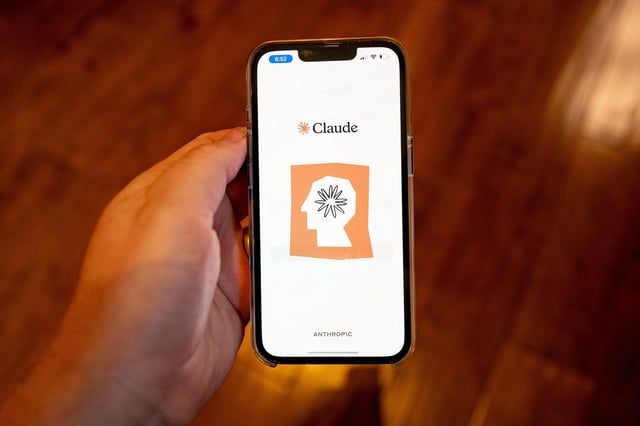 Close-up of phone screen displaying Anthropic Claude, a Large Language Model (LLM) powered generative artificial intelligence chatbot, Lafayette, California, June 27, 2024. (Photo by Smith Collection/Gado/Getty Images)
