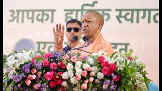 Uttar Pradesh CM Yogi Adityanath at an event marking International Biodiversity Day in Lucknow on May 22. (HT photo)