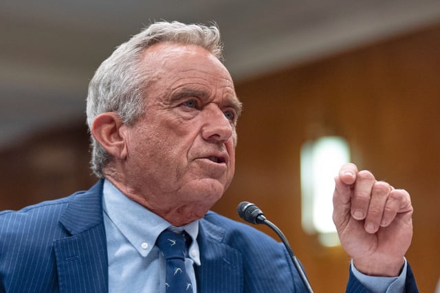 Health and Human Services Secretary Robert F. Kennedy Jr., testifies before a Senate Committee on Appropriations subcommittee hearing to examine proposed budget estimates for fiscal year 2026 for the Department of Health and Human Services, on Capitol Hill, Tuesday, May 20, 2025, in Washington.