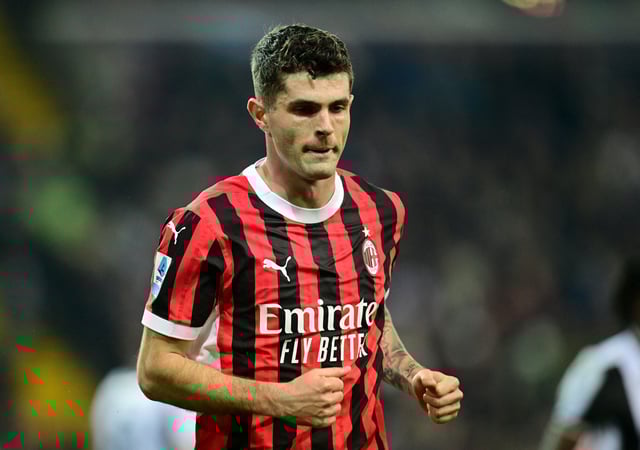 Soccer Football - Serie A - Udinese v AC Milan - Bluenergy Stadium, Udine, Italy - April 11, 2025 AC Milan's Christian Pulisic reacts after missed a chance to score REUTERS/Daniele Mascolo/File Photo