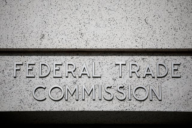 A view of signage at the Federal Trade Commission (FTC) headquarters in Washington, D.C., U.S., November 24, 2024. REUTERS/Benoit Tessier/File Photo/File Photo