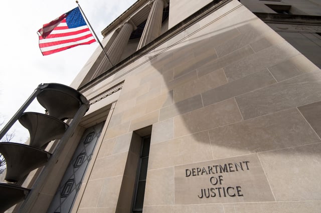 The Department of Justice building in Washington.