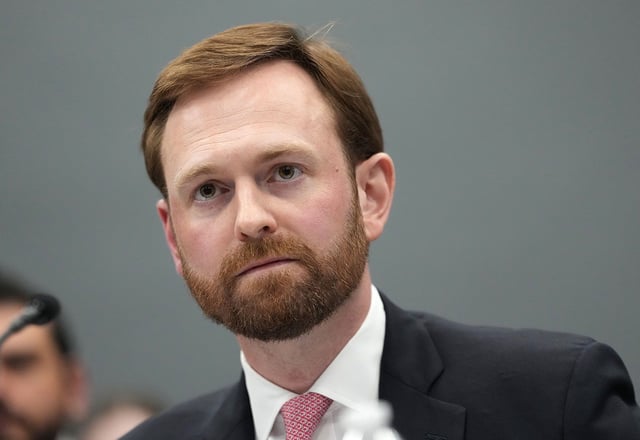 Federal Trade Commission Chairman Andrew Ferguson testifies before the House Appropriations Committee Subcommittee on Financial Services and General Government in the Rayburn House Office Building on May 15 in Washington, DC.