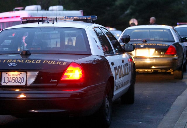 South San Francisco police cars are seen in this file photo from March 2014. South San Francisco police arrested Ahmad Rafah, 36, Thursday and booked into San Mateo County jail on charges of sexual abuse of a minor.