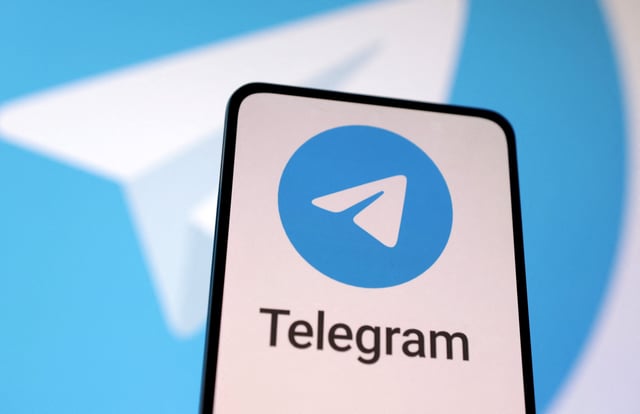Telegram app logo is seen in this illustration taken, August 27, 2024. REUTERS/Dado Ruvic/Illustration/File Photo