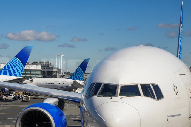 United Airlines planes are seen at the tarmac at Newark International Airport in Newark, New Jersey, U.S., May 7, 2025. REUTERS/Eduardo Munoz/File Photo