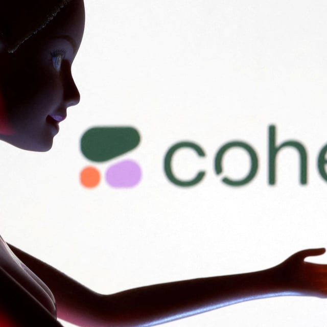FILE PHOTO: Cohere logo is seen in this illustration taken March 31, 2023. REUTERS/Dado Ruvic/Illustration/File Photo