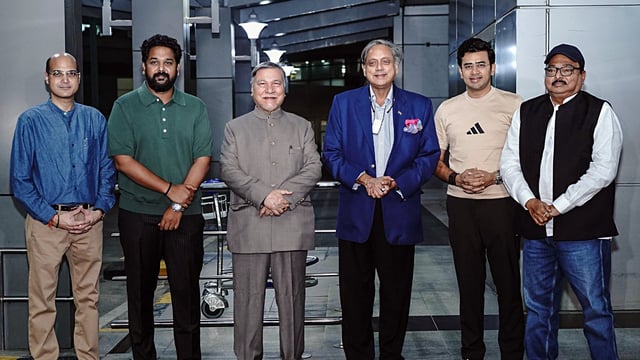 Shashi Tharoor-led delegation includes JMM MP Sarfaraz Ahmad, BJP MPs Tejasvi Surya and Bhubaneswar Kalita, and TDP MP Ganti Harish Madhur. They are set to visit USA, Panama, Guyana, Brazil and Colombia.