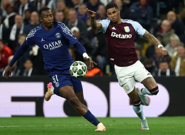 Marcus Rashford spent the second half of the season on loan at Aston Villa from Manchester United