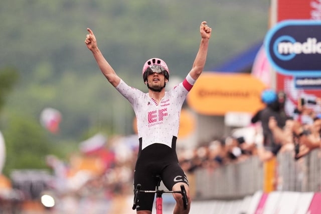 Kasper Asgreen, ganador de la 14ª etapa del Giro.