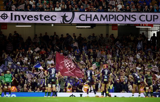 Rugby Union - European Challenge Cup Final - Northampton Saints v Bordeaux Begles - Principality Stadium, Cardiff, Wales, Britain - May 24, 2025 Bordeaux Begles fans react in the stands Action Images via Reuters/Andrew Boyers