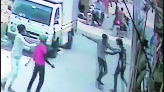 CCTV footage of the incident showed one of the assailants stabbing the teen at least 15 times. (HT Photo)