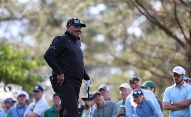 Golf - The Masters - Augusta National Golf Club, Augusta, Georgia, U.S. - April 11, 2025 Argentina's Angel Cabrera on the 4th hole during the second round REUTERS/Pilar Olivares/File photo