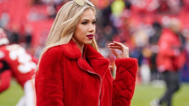 Gracie Hunt at Arrowhead Stadium before a Chiefs game on Dec. 25, 2023.