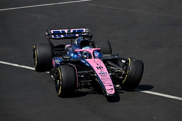 L'Alpine de Pierre Gasly au moment de son abandon, le 25 mai 2025 au GP de Monaco