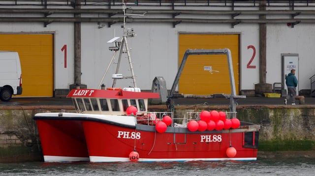 The British boat, known as the Lady T, has been taken to Boulogne-sur-Mer where a judge will decide whether it should be seized